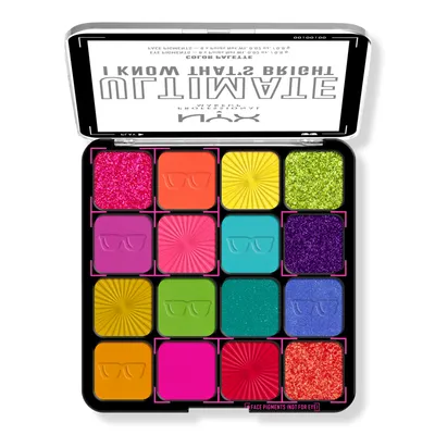 NYX Professional Makeup Ultimate Color Shadow Palette I Know That's Bright