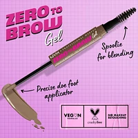 Zero to Brow Longwear Eyebrow Gel