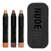 NUDESTIX Smokey Gold Eyes 3 Piece Mini Eye Kit