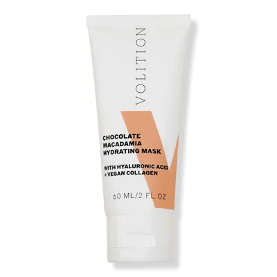VOLITION Chocolate Macadamia Hydrating Mask with Hyaluronic Acid + Vegan Collagen