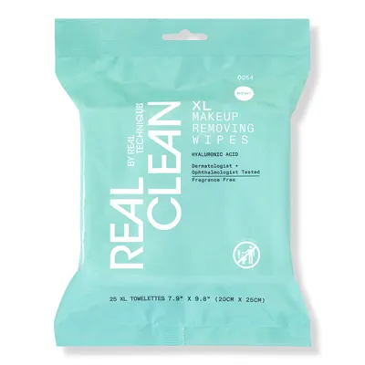 Real Techniques Real Clean XL Makeup Removing & Cleansing Wipes