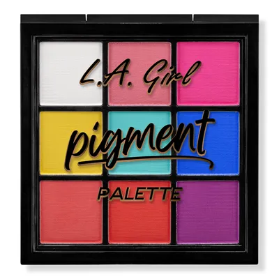 L.A. Girl Pigment Palette - 9 Shades for Body and Face