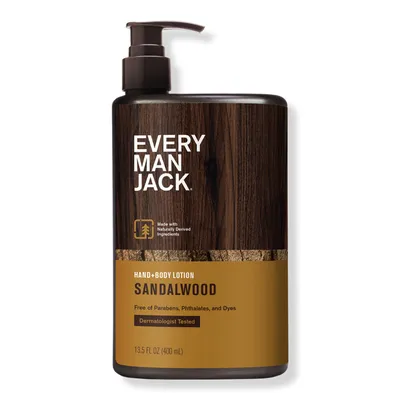 Every Man Jack Sandalwood Men's Hydrating Hand & Body Lotion
