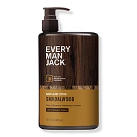 Every Man Jack Sandalwood Men's Hydrating Hand & Body Lotion