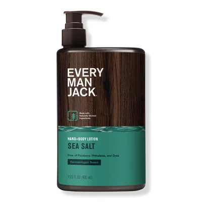 Every Man Jack Sea Salt Men's Hydrating Hand & Body Lotion