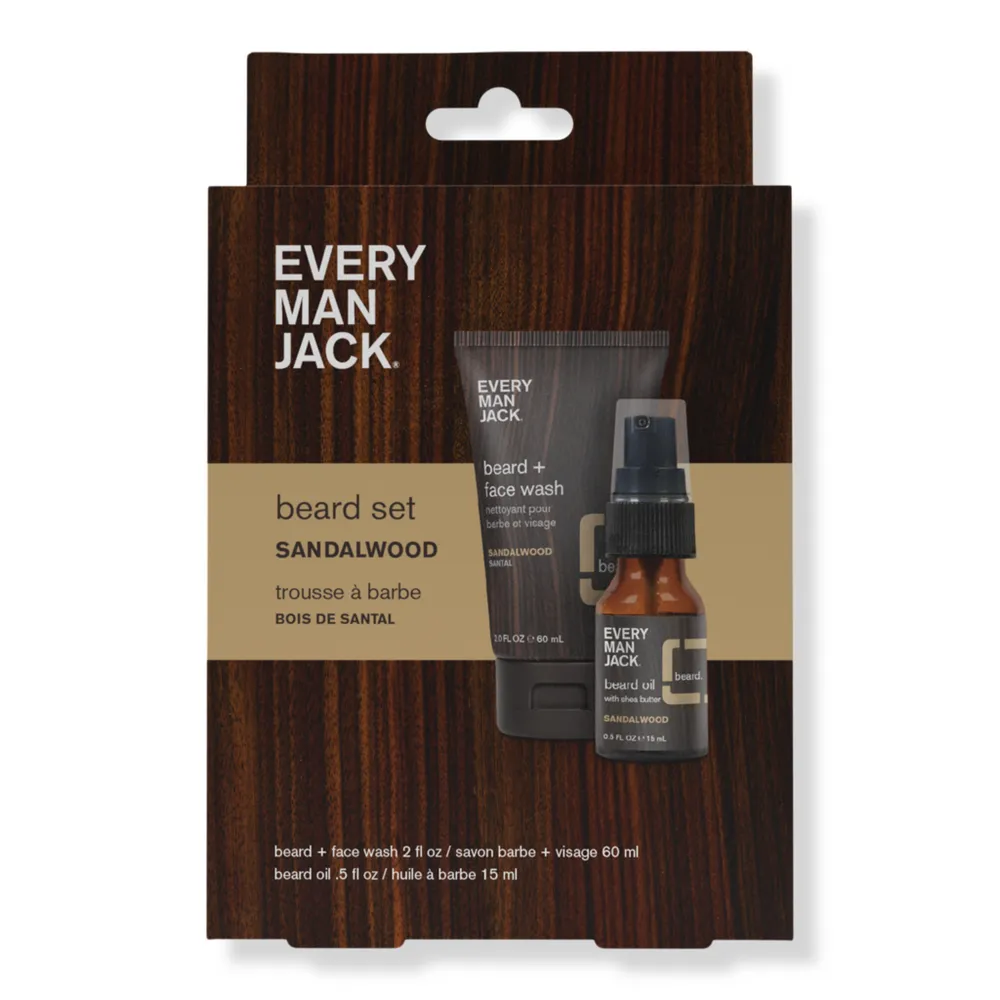 Every Man Jack Sandalwood Beard Trial and Travel Set