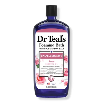 Dr Teal's Foaming Bath with Pure Epsom Salt, Calm & Serenity with Rose