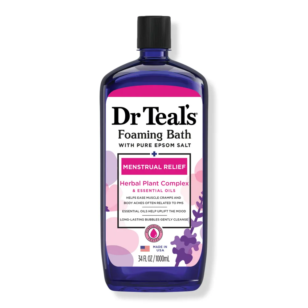 Dr Teal's Foaming Bath with Pure Epsom Salt, Menstrual Relief