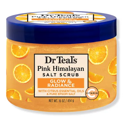 Dr Teal's Glow & Radiance Salt Scrub with Pure Epsom Salt & Citrus