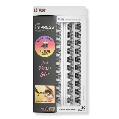 Kiss imPRESS Press-On Falsies Eyelash Curly Clusters Refill Pack