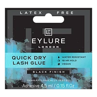 Quick Dry Eyelash Glue, Black Finish - Black