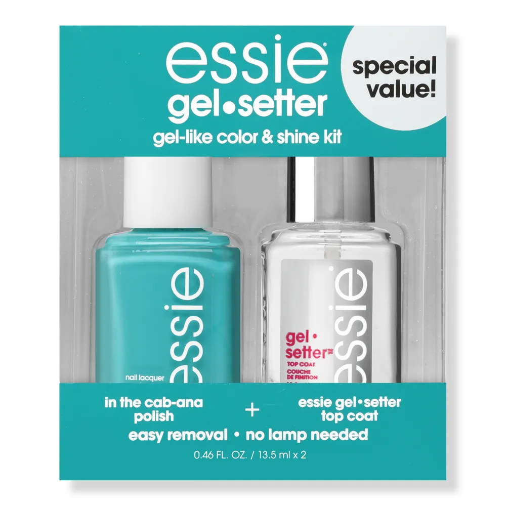 Essie Glossy Nail Gel-Setter High Shine and Longwear Kit