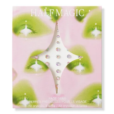HALF MAGIC Iridescent Sparkle Self-Adhesive Face Gems