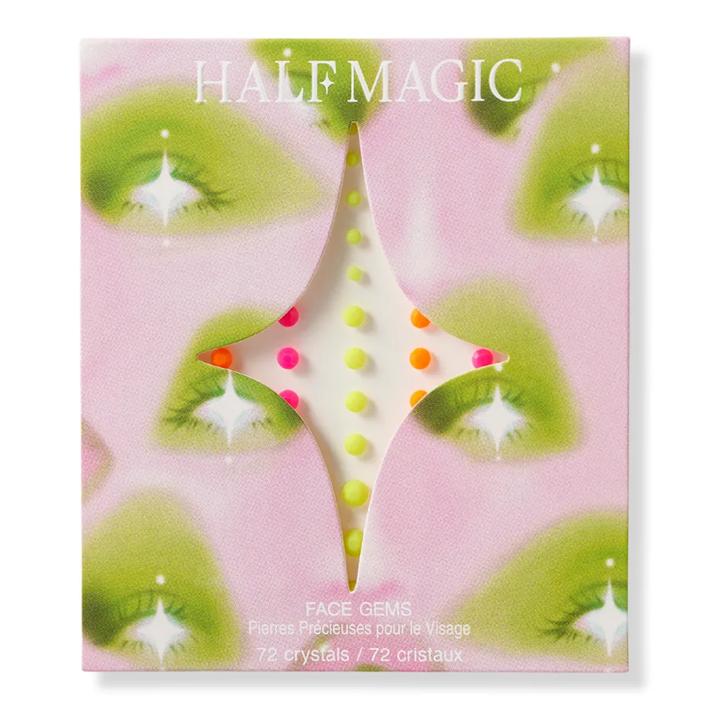 HALF MAGIC Solid Neon Self-Adhesive Face Gems