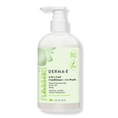 DERMA E Alba Ramos Clean Curls 2-In-1 Curl Conditioner + Co-Wash