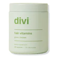Divi Hair Vitamin and Supplement, Grow + Thicken