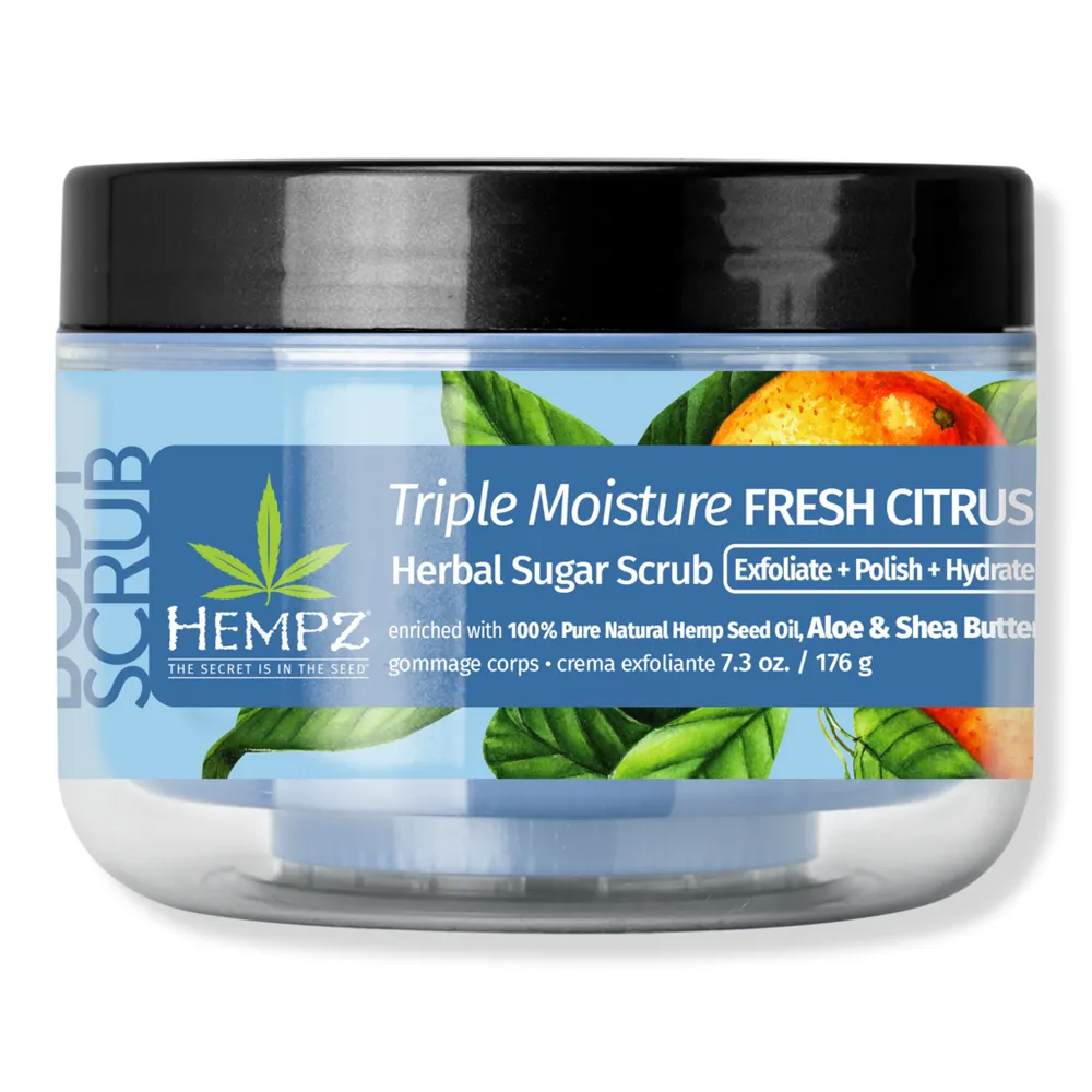 Hempz Triple Moisture Fresh Citrus Herbal Sugar Scrub