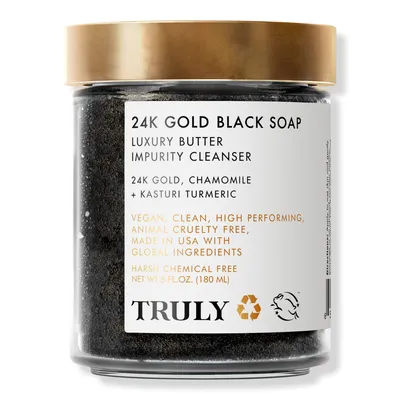 Truly 24K Gold Black Soap Luxury Butter Impurity Cleanser
