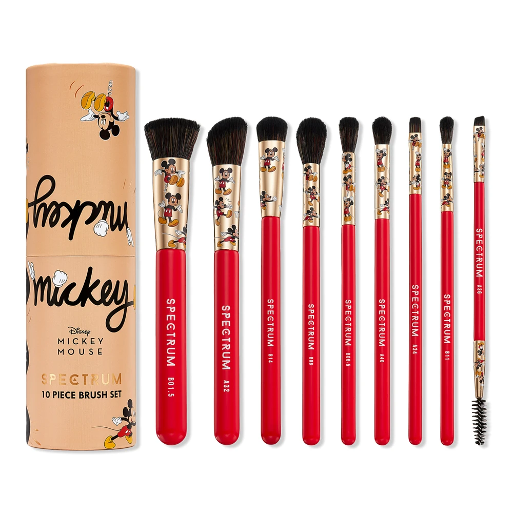 Spectrum Madcap Mickey 10-Piece Makeup Brush Set