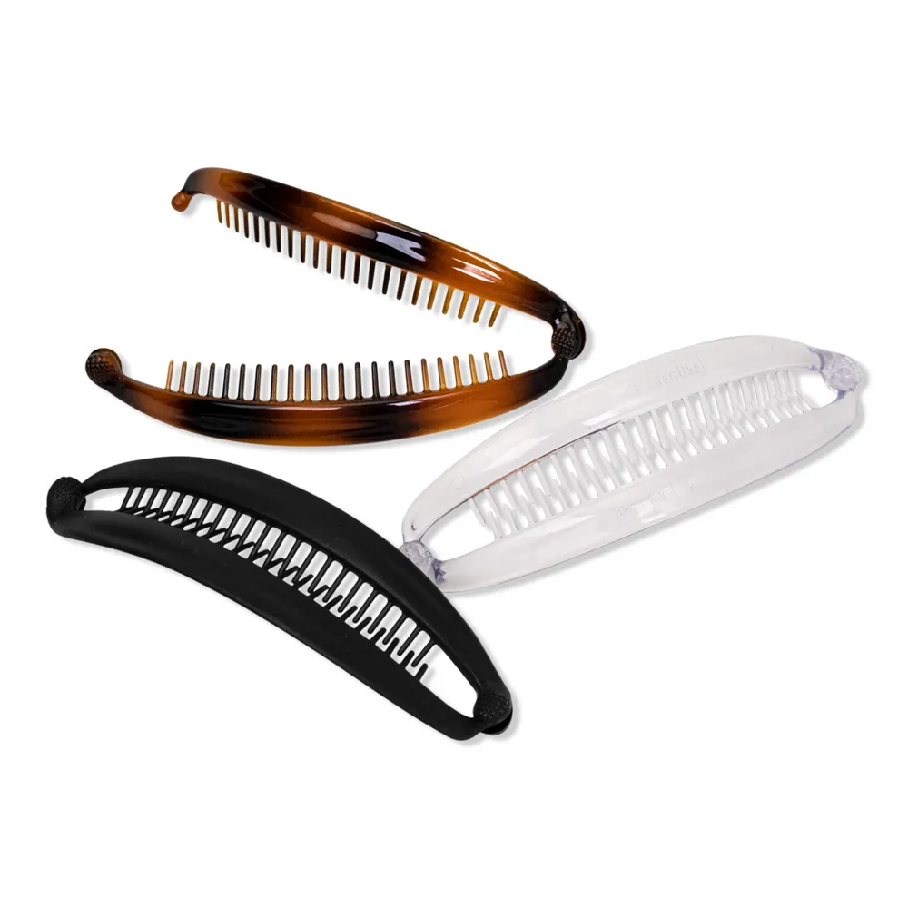 Scunci Ponytail Flat Banana Combs