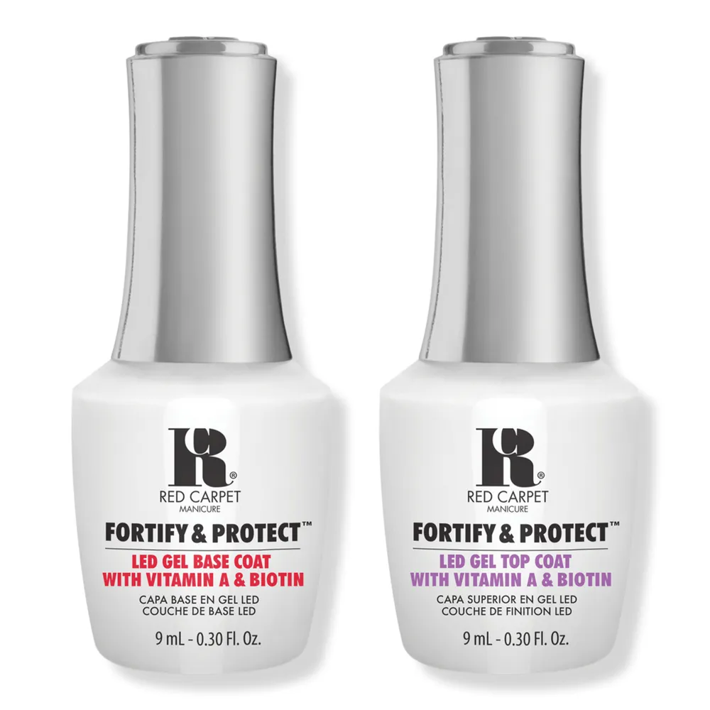 Red Carpet Manicure Fortify & Protect Base Coat + Top Coat Duo