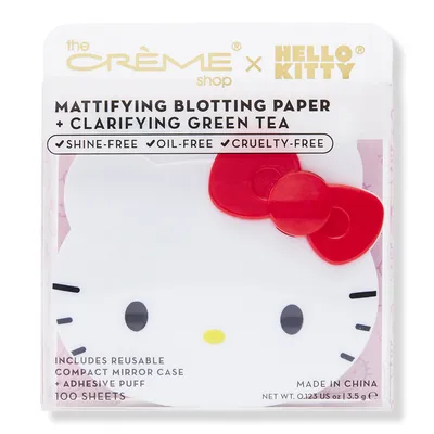 The Creme Shop Hello Kitty Mattifying Blotting Paper + Reusable Mirror Compact