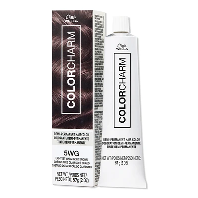 Colorcharm Demi-Permanent Cream Hair Color - 5WG Lightest Warm Gold Brown