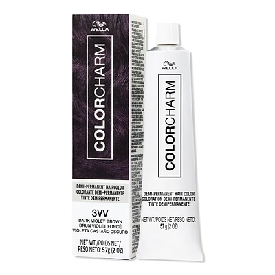 Colorcharm Demi-Permanent Cream Hair Color - 3VV Dark Violet Brown
