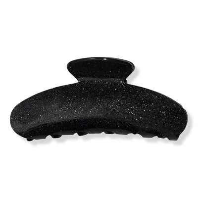 Kitsch Black Glitter Recycled Plastic Claw Clip