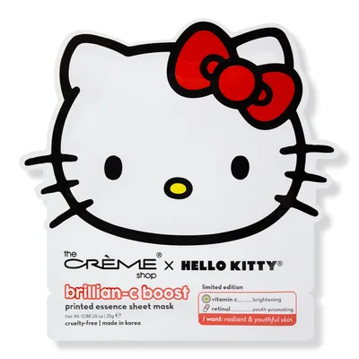 The Creme Shop Hello Kitty Brillian-C Boost Printed Essence Sheet Mask