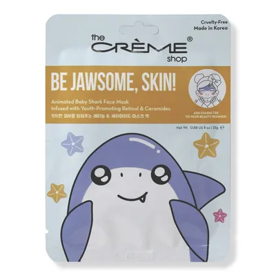 The Creme Shop Be Jawsome, Skin! Animated Baby Shark Sheet Mask