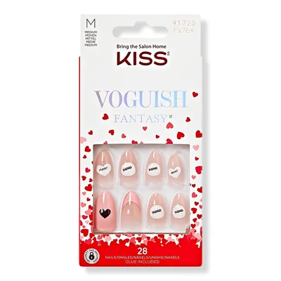 Kiss Voguish Fantasy Valentine's Day Press On Nails - Red Roses