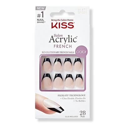 Salon Acrylic French Color Press On Nails