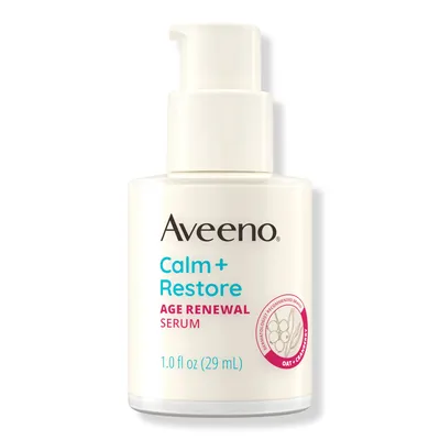 Aveeno Calm + Restore Age Renewal Serum for Sensitive Skin, Fragrance Free