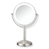 Conair Relfections 1x/10x LED Lighted Mirror Satin Nickel