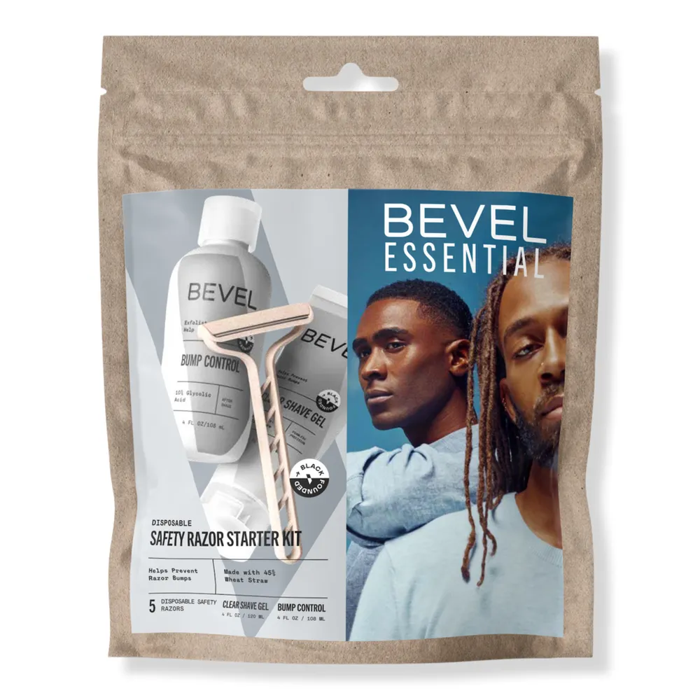 Bevel Essential Disposable Starter Kit: Helps Prevent Razor Bumps