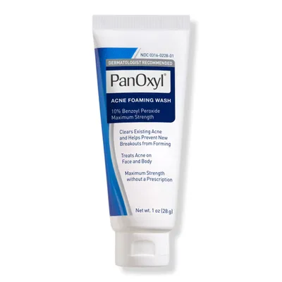 PanOxyl Travel Size Acne Foaming Wash with 10% Benzoyl Peroxide