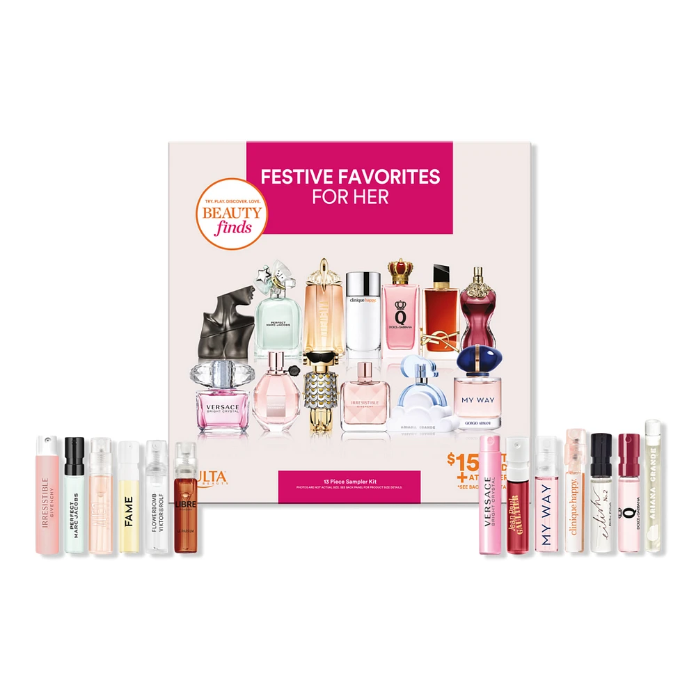 ULTA Festive Favorites For Her 13 Piece Sampler Kit