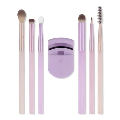 Real Techniques Pastel Pop Frosted Lids Eye Makeup Brush Set