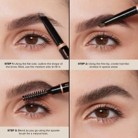 Brow Definer 3-in-1 Triangle Tip Easy Precision Eyebrow Pencil Mini