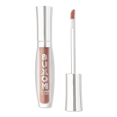 Plump Shot Plumping and Smoothing Lip Serum Gloss with Peptides and Hyaluronic Acid - Celestial Nude - multichrome tint