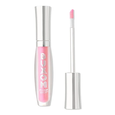 Plump Shot Plumping and Smoothing Lip Serum Gloss with Peptides and Hyaluronic Acid - Spellbound Pink - multichrome tint