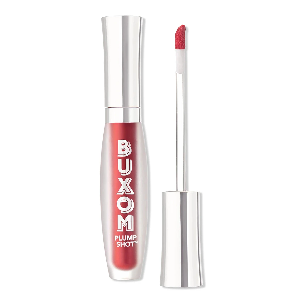 Plump Shot Plumping and Smoothing Lip Serum Gloss with Peptides and Hyaluronic Acid - Enchanted Berry - multichrome tint