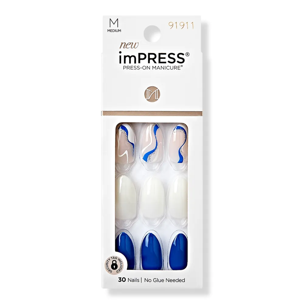 Kiss imPRESS Design Medium Press On Manicure Nails