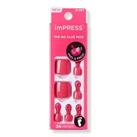 Kiss imPRESS Valentine's Day Free Roundabout Press-On Pedicure Toenails