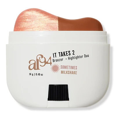 It Takes 2 Bronzer Highlight Duo - Sometimes, Milkshake