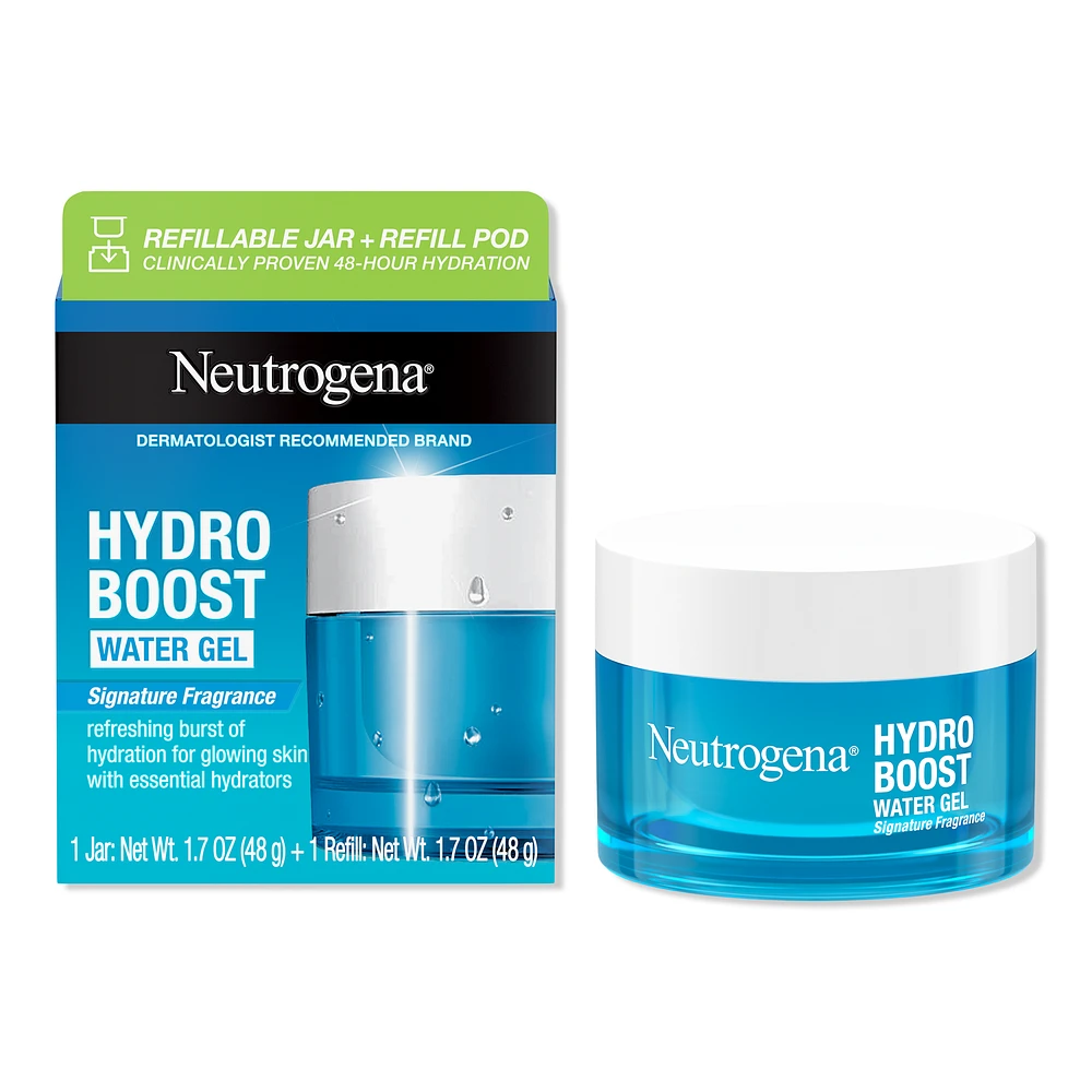 Hydro Boost Water Gel, Refillable Jar + Refill Pod