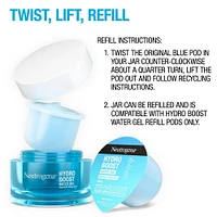 Hydro Boost Water Gel, Refillable Jar + Refill Pod