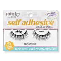 Ardell Winks Self Adhesive Stick & Go Black Strip Lashes, Jewel