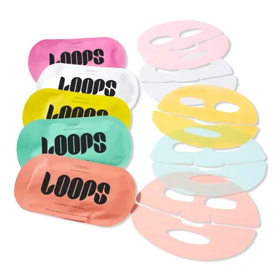 LOOPS Variety Hydrogel Face Mask 5 Piece Set